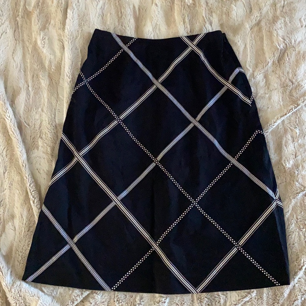 Talbots Stretch Skirt Polka Dot Size 2 NWOT